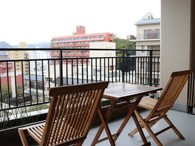 道後温泉ふなやのお部屋からの景色