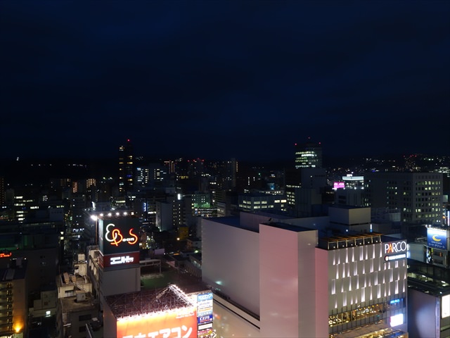 ホテルメトロポリタン仙台の部屋からの景色