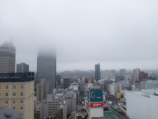 ホテルメトロポリタン仙台の部屋からの景色