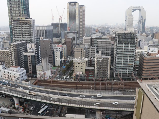 ホテル阪神大阪の窓から見える景色