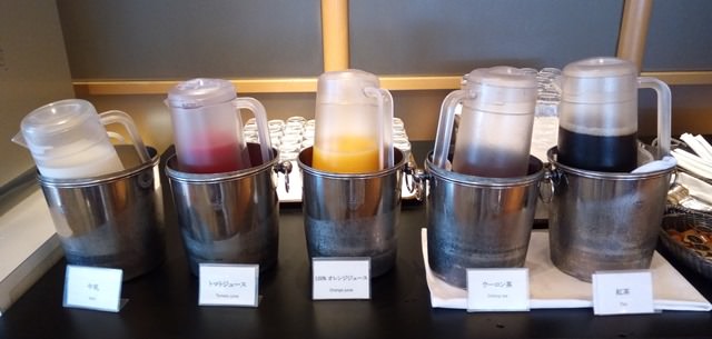 ホテルグランヴィア和歌山の朝食ドリンクメニュー