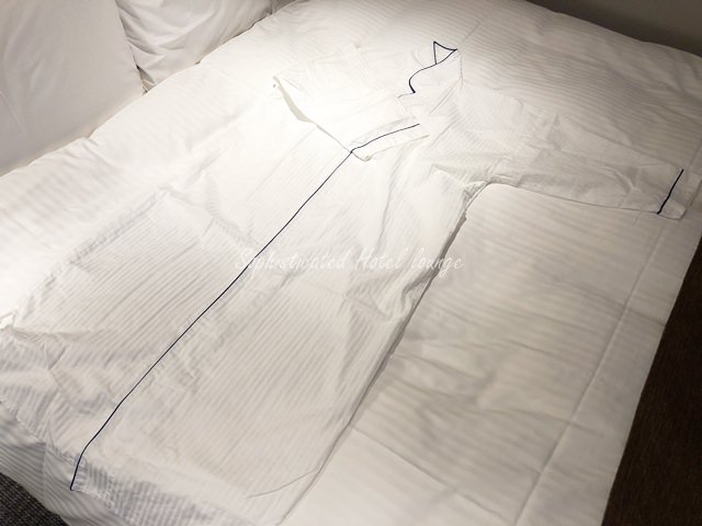 ホテルに用意されているパジャマ