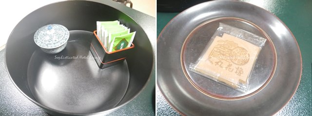 お茶セットとお菓子
