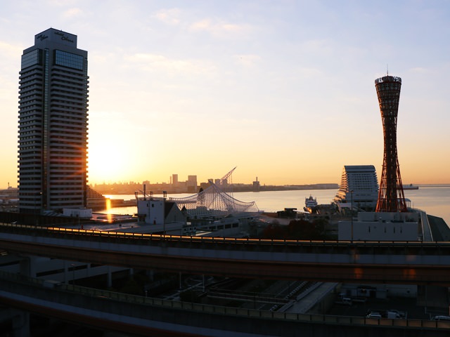 神戸ポートタワーホテルのお部屋からの景色