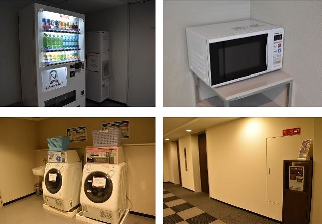 館内設備（電子レンジ・自動販売機・コインランドリー）