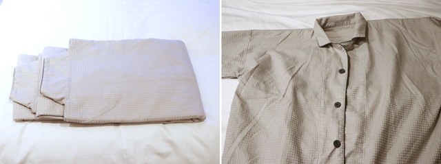 ホテルヴィスキオ大阪の客室備品（ナイトウェア）