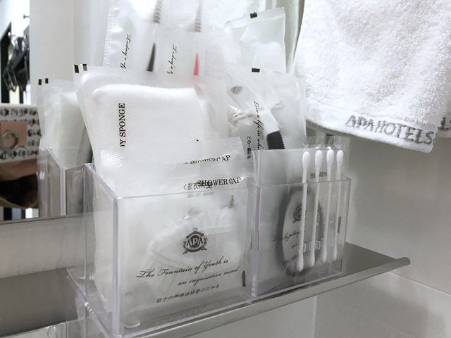 アパホテル御茶ノ水駅北のアメニティグッズの種類