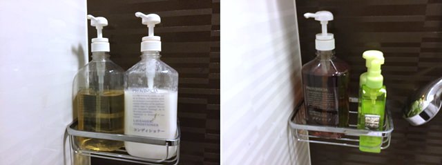 ファーストキャビン西麻布のアメニティグッズ（シャンプーとコンディショナー）