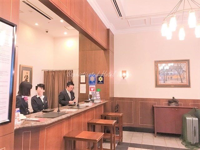 ホテルモントレ銀座のフロントロビー