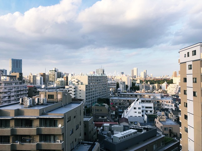 部屋から見える景色