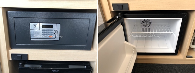 セーフティボックスと冷蔵庫